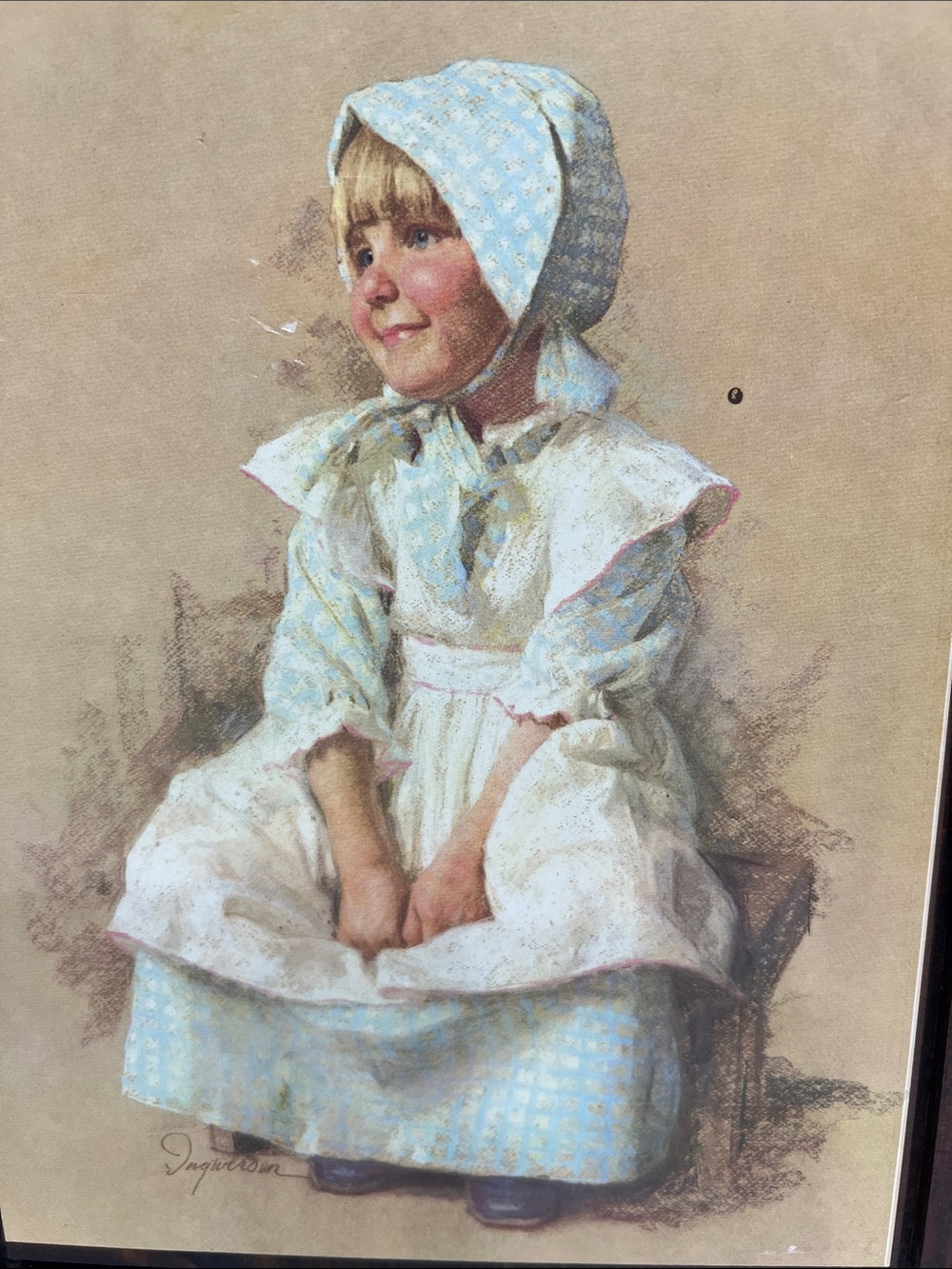 Vintage James Ingwersen “Gary & Gretchen” Decorative Wood Wall Art Set - Picture 7 of 14